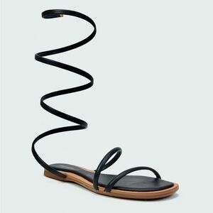 New w/o box spiral sandals, black size 8/8.5